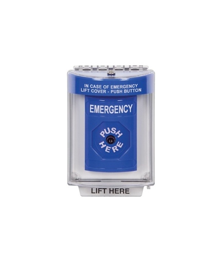 [SS2440EM-EN] ESTACIÓN DE TAPÓN AZUL, CUBIERTA UNIVERSAL CON CUERNO, EMERGENCIA